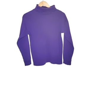 Vintage 80s Purple Long Sleeve Turtleneck